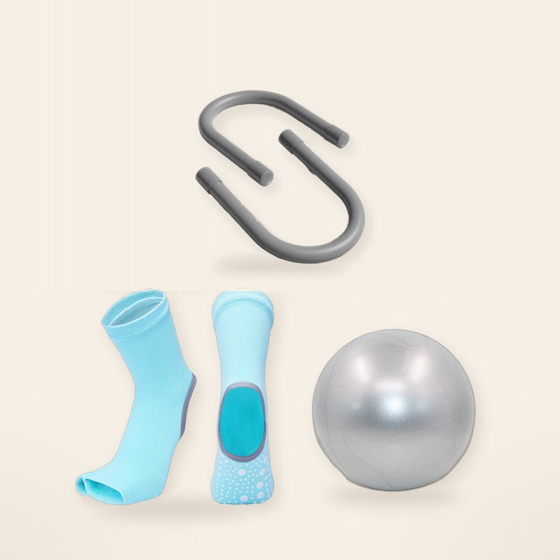 Studio Starter Kit in Mint: grip socks, mini Pilates ball and wrist & ankle weights